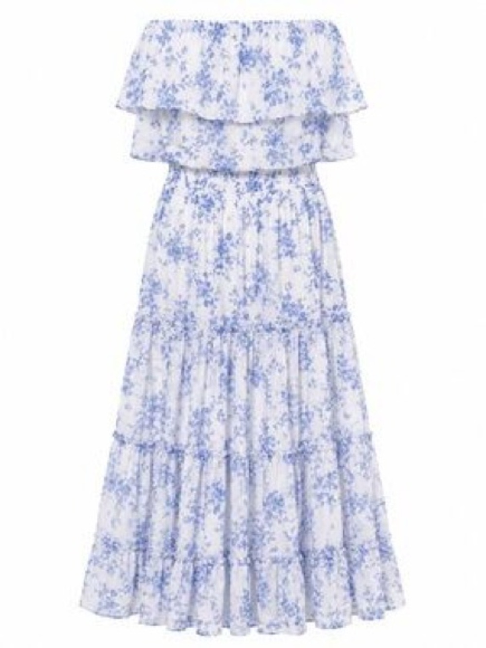 🆕 1State Floral Strapless Midi Dress Size Medium